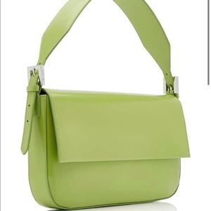 by far manu baguette shoulder bag in green